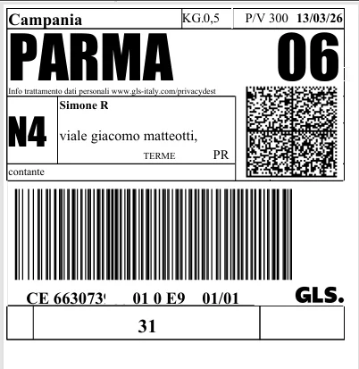 Modulo Spedizioni